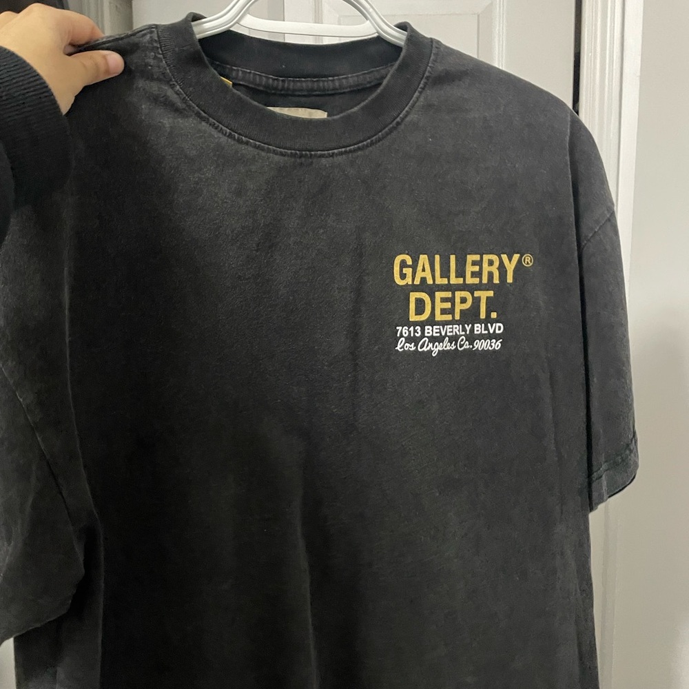 Gallery Dept Black Tee with Vibrant Car Graphic
